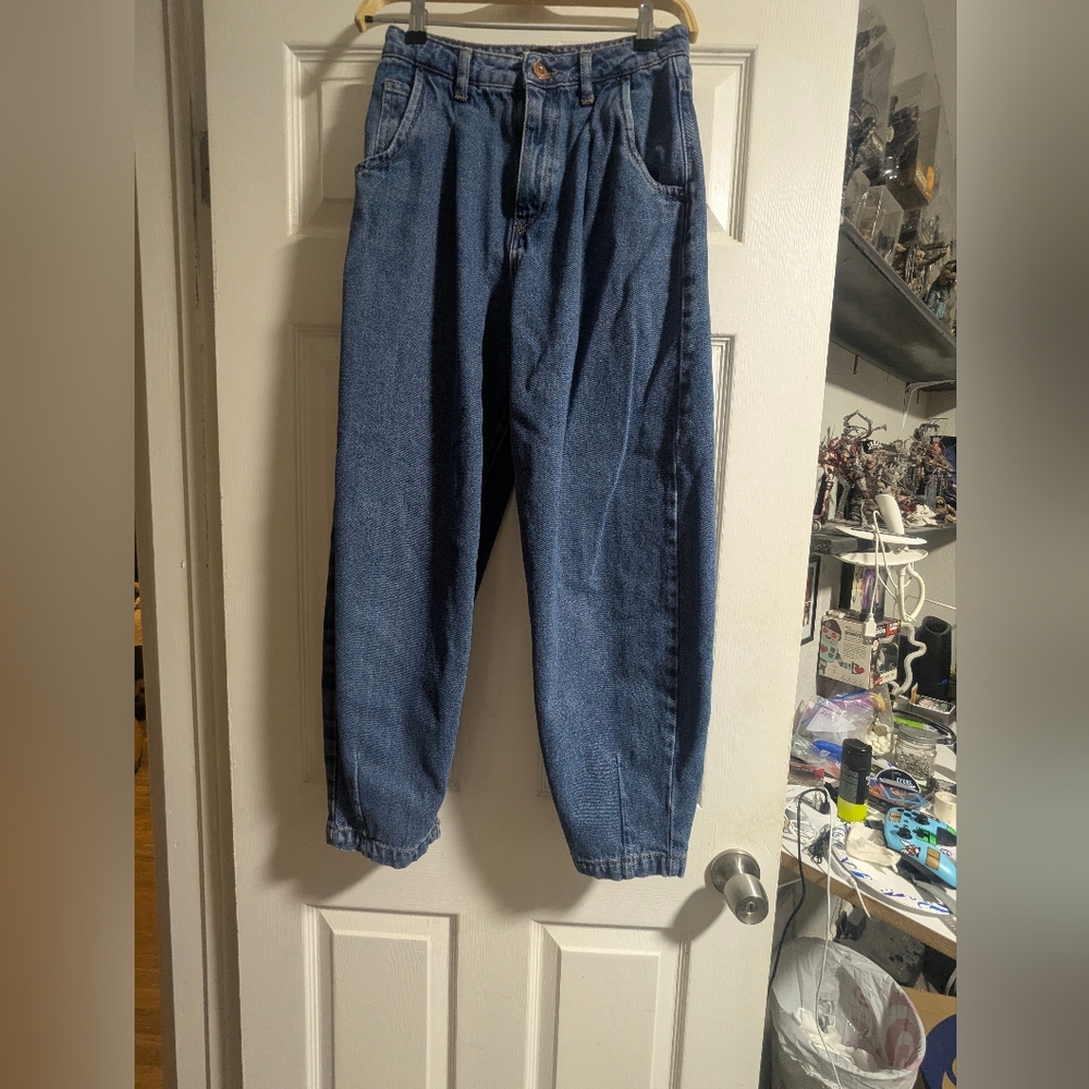 Zara Women's Relaxed Fit Jeans - Deep Blue